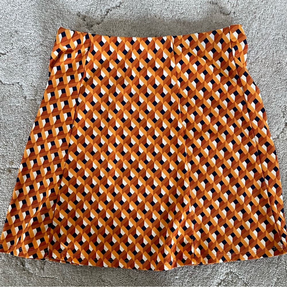 Orange design skirt